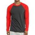 thumbnail image 1 of TheLovely Men & Women Long Sleeve Baseball Raglan Tee Shirt Top (S-3XL), 1 of 4