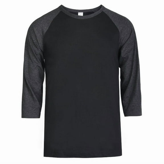TheLovely Men's 3/4 Sleeve Crew Neck Raglan Jersey Baseball Tee Shirts (Single and Multi Packs Available)