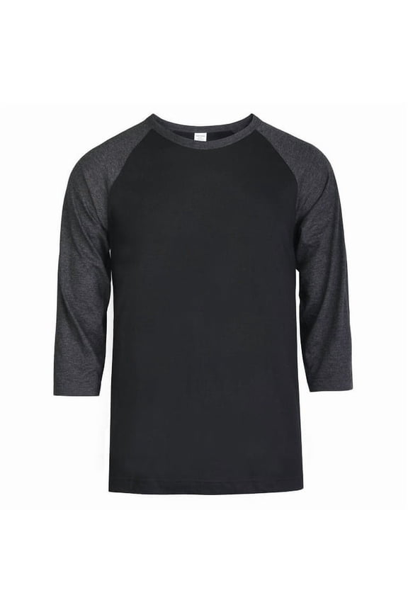 Men's 3/4 Sleeve Crew Neck Raglan Jersey Baseball Tee Shirts (Single and Multi Packs Available)