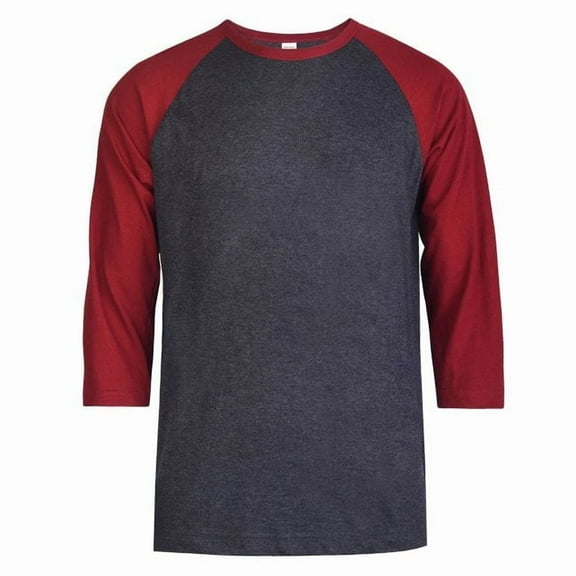 TheLovely Men's 3/4 Sleeve Crew Neck Raglan Jersey Baseball Tee Shirts (Single and Multi Packs Available)