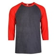 thumbnail image 1 of TheLovely Men's 3/4 Sleeve Crew Neck Raglan Jersey Baseball Tee Shirts (Single and Multi Packs Available), 1 of 4