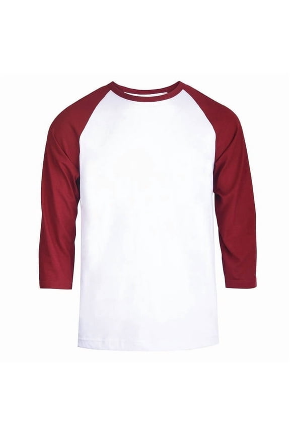 Men's 3/4 Sleeve Crew Neck Raglan Jersey Baseball Tee Shirts (Single and Multi Packs Available)