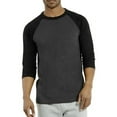 thumbnail image 1 of TheLovely Men's 3/4 Sleeve Crew Neck Raglan Jersey Baseball Tee Shirts (Single and Multi Packs Available), 1 of 4