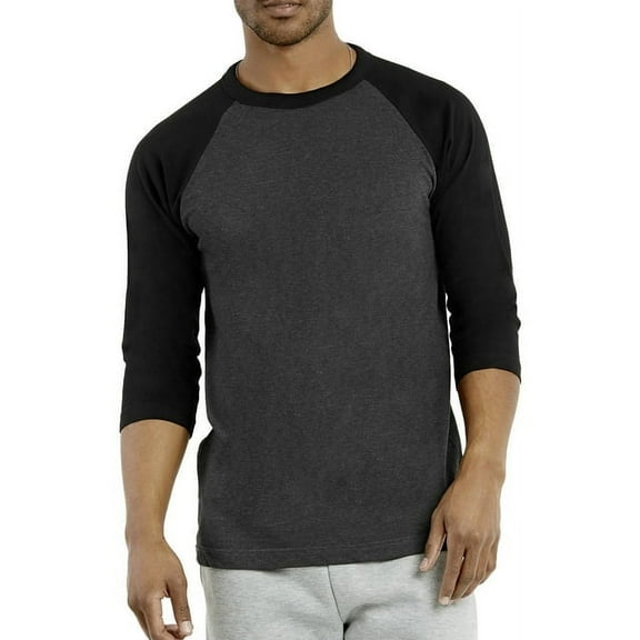 TheLovely Men's 3/4 Sleeve Crew Neck Raglan Jersey Baseball Tee Shirts (Single and Multi Packs Available)