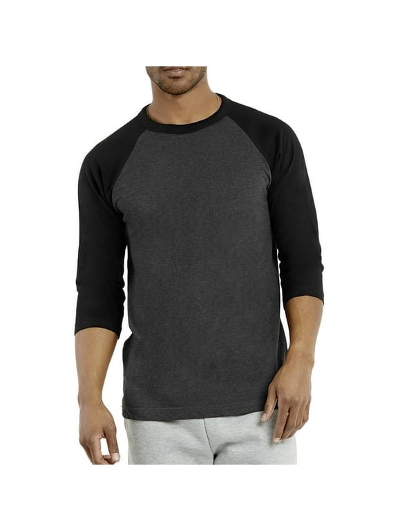 Men's 3/4 Sleeve Crew Neck Raglan Jersey Baseball Tee Shirts (Single and Multi Packs Available)