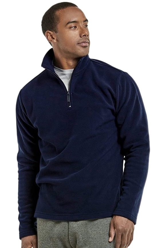 Men's Fleece Quarter Zip Pullover Lightweight Sweater Jacket