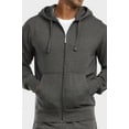 thumbnail image 1 of TheLovely Men's Full Zip Up Lightweight Cotton Blend Fleece Hoodie Sweatshirt, 1 of 3