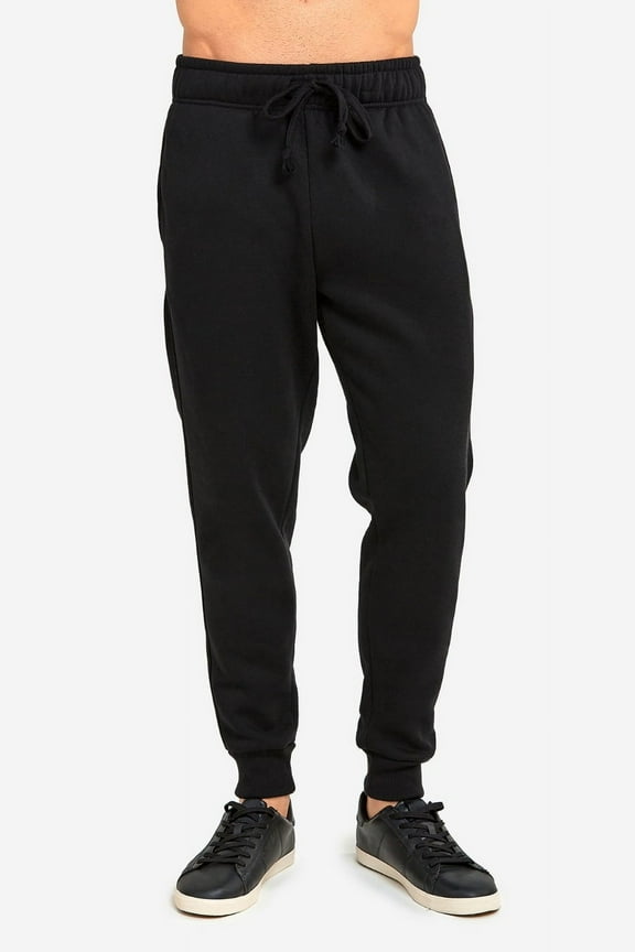 TheLovely Men's Heavyweight Cotton Blend Jogger Fleece Sweatpants