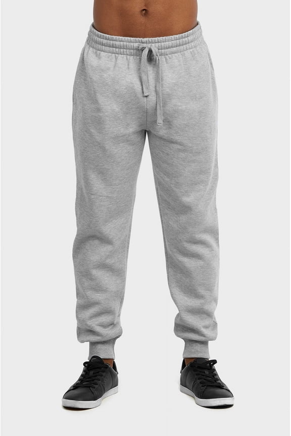 TheLovely Men's Mid-Weight Cotton Blend Jogger Fleece Sweatpants