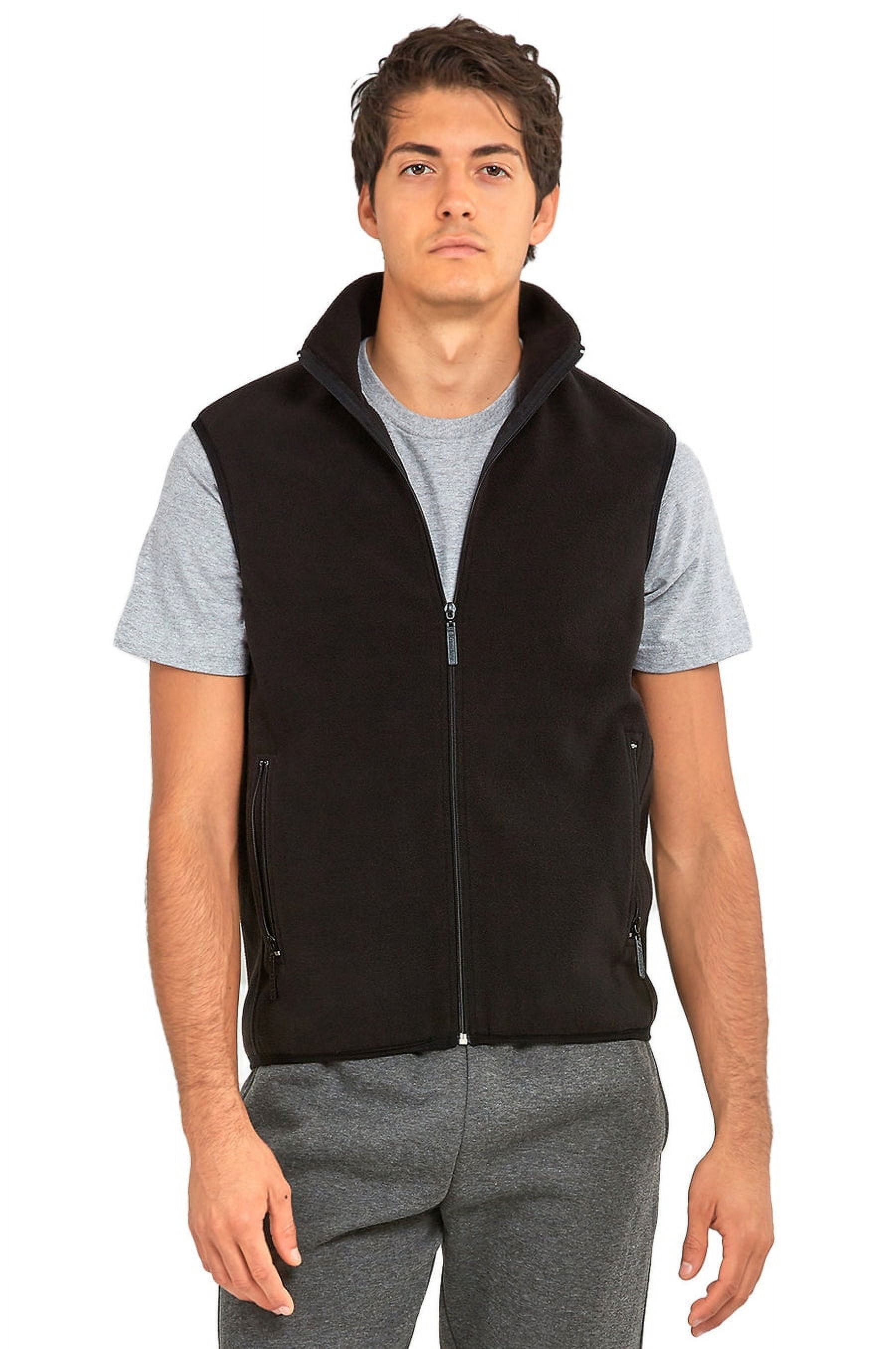 Men's Full Size Zip Up Vest Plus Size