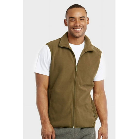 TheLovely Men's Outdoor Sleeveless Polar Soft Fleece Full-Zip Up Vest