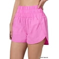 thumbnail image 1 of TheLovely Plus Size Casual Windbreaker Smocked Waistband Running Active Gym Shorts w/Built-In Inner Brief, 1 of 5