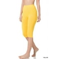 thumbnail image 1 of TheLovely Plus Size Essential Basic Cotton Spandex Stretch Below Knee 15" Length Leggings, 1 of 4