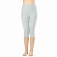 thumbnail image 1 of TheLovely Plus Size Essential Basic Cotton Spandex Stretch Below Knee 15" Length Leggings, 1 of 3