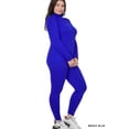 thumbnail image 1 of TheLovely Plus Size Microfiber Soft Fabric Mock Neck Long Sleeve Top & Leggings - 2 Pieces Tracksuit Set, 1 of 3