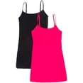 thumbnail image 1 of TheLovely Sleeveless Camisole Scoop Neck Spaghetti Straps Tank Top (Juniors or Women's) 2 Pack, 1 of 4