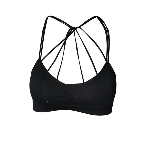 TheLovely Strappy Cutout Padded Bustier Bralette Sports Bra