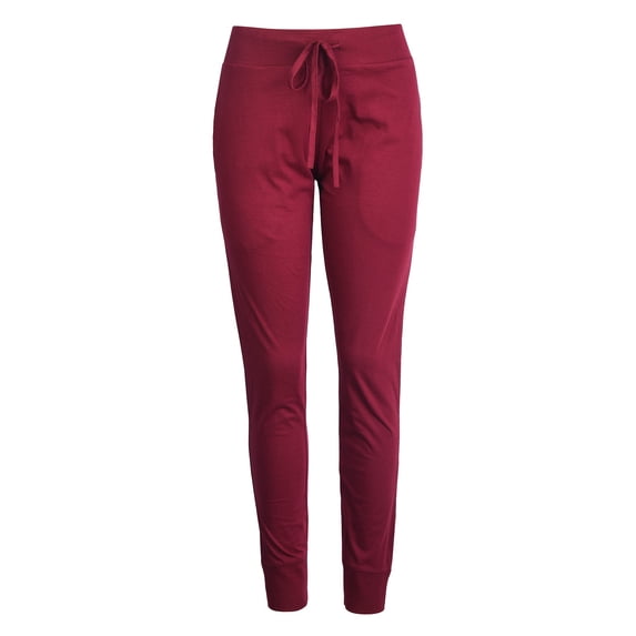 TheLovely Women Drawstring Banded Waist Cotton Lightweight Jogger Jersey Sweatpants with Pockets