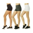 thumbnail image 1 of TheLovely Women High Waist Soft Cotton Stretch 12" Workout Running Yoga Tights Shorts, 1 of 4