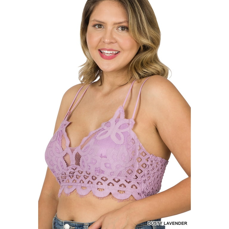 Crochet Lace Bralette-PLUS Crochet Lace Bralette-PLUS