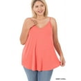 thumbnail image 1 of TheLovely Women & Plus Front and Back Reversible Spaghetti Strap Flowy Cami Tank Tops, 1 of 5