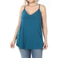 thumbnail image 1 of TheLovely Women & Plus Front and Back Reversible Spaghetti Strap Flowy Cami Tank Tops, 1 of 5
