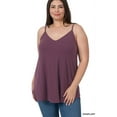 thumbnail image 1 of TheLovely Women & Plus Front and Back Reversible Spaghetti Strap Flowy Cami Tank Tops, 1 of 6