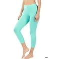thumbnail image 1 of TheLovely Women & Plus Premium Cotton Mid-High Banded Waist Capri Leggings, 1 of 3