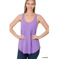 thumbnail image 1 of TheLovely Women & Plus Scoop Neck Sleeveless Round Hem Relaxed Fit Casual Tank Top, 1 of 5