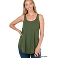 thumbnail image 1 of TheLovely Women & Plus Scoop Neck Sleeveless Round Hem Relaxed Fit Casual Tank Top, 1 of 5