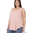 thumbnail image 1 of TheLovely Women & Plus Scoop Neck Sleeveless Round Hem Relaxed Fit Casual Tank Top, 1 of 5