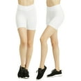 thumbnail image 1 of TheLovely Women & Plus Size (S-3XL) High Waist Workout 15" Length Running Biker Shorts with Wide Wastband, 1 of 4