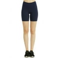thumbnail image 1 of TheLovely Women & Plus Size (S-3XL) High Waist Workout 15" Length Running Biker Shorts with Wide Wastband, 1 of 6