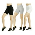 thumbnail image 1 of TheLovely Women & Plus Size (S-3XL) High Waist Workout 15" Length Running Biker Shorts with Wide Wastband, 1 of 4