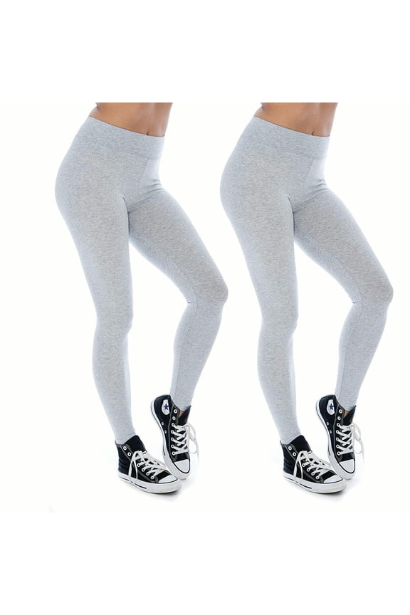 Women & Plus Soft Cotton Active Stretch Ankle Length Lightweight Leggings