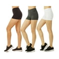 thumbnail image 1 of TheLovely Women & Plus Soft Cotton Active Stretch Outseam Workout Boy Shorts with Wide Wastband (12" Boy Shorts), 1 of 4