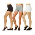 thumbnail image 1 of TheLovely Women & Plus Soft Cotton Active Stretch Outseam Workout Boy Shorts with Wide Wastband (12" Boy Shorts), 1 of 4
