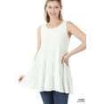 thumbnail image 1 of TheLovely Women & Plus Summer Casual Sleeveless Tiered Ruffle Tunic Peplum Tank Top, 1 of 4