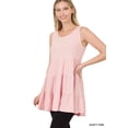 thumbnail image 1 of TheLovely Women & Plus Summer Casual Sleeveless Tiered Ruffle Tunic Peplum Tank Top, 1 of 4