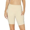 thumbnail image 1 of TheLovely Women & Plus Workout Yoga Running Compression Exercise Biker Shorts with Side Pockets, 1 of 4
