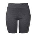thumbnail image 1 of TheLovely Women's Cotton High Waist Outseam Length Yoga Workout Biker Shorts w/ Side Pockets, 1 of 4