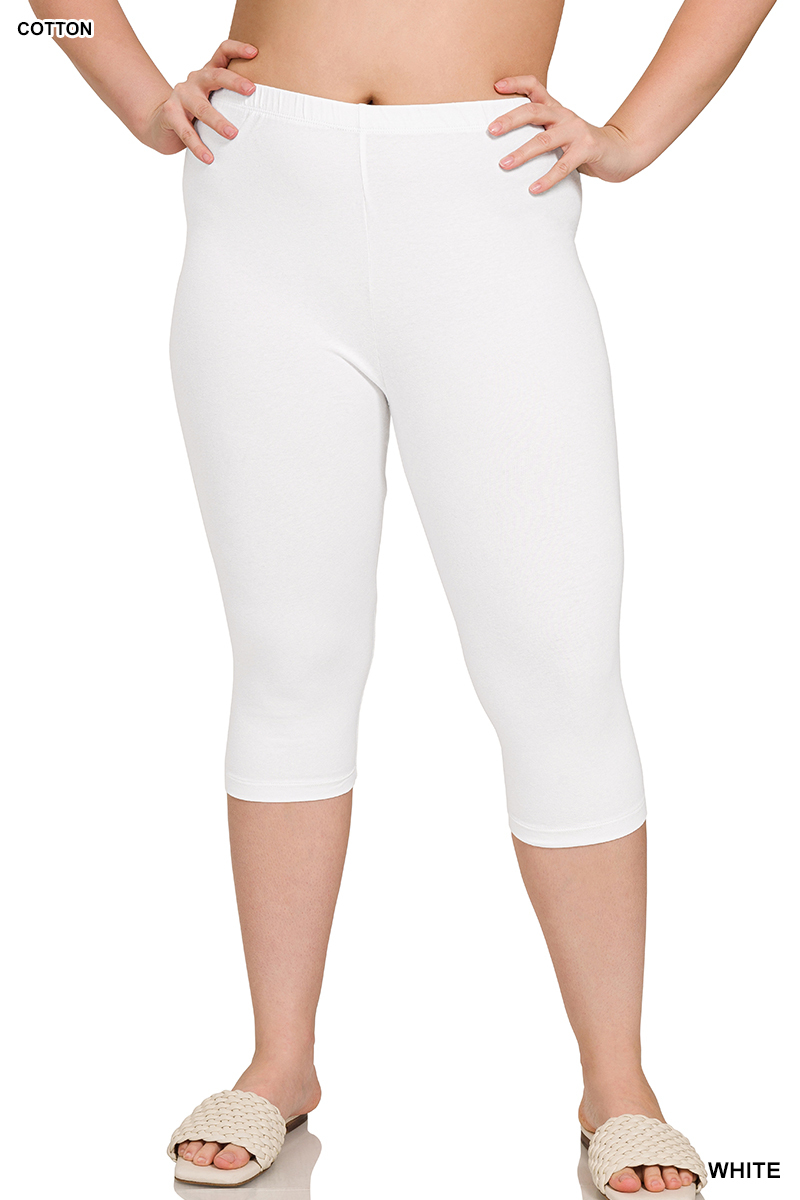 Ociviesr Leggings For Women Knee Length Capris Leggings For Casual Yoga