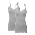 thumbnail image 1 of TheLovely Women's Junior and Plus Adjustable Spaghetti Strap Lace Tim Cami Tank Top, 1 of 5