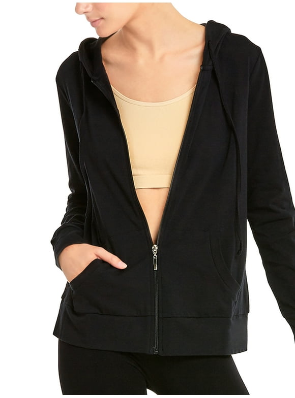 Women's Lightweight Cotton Blend Long Sleeve Zip Up Thin Hoodie Jacket