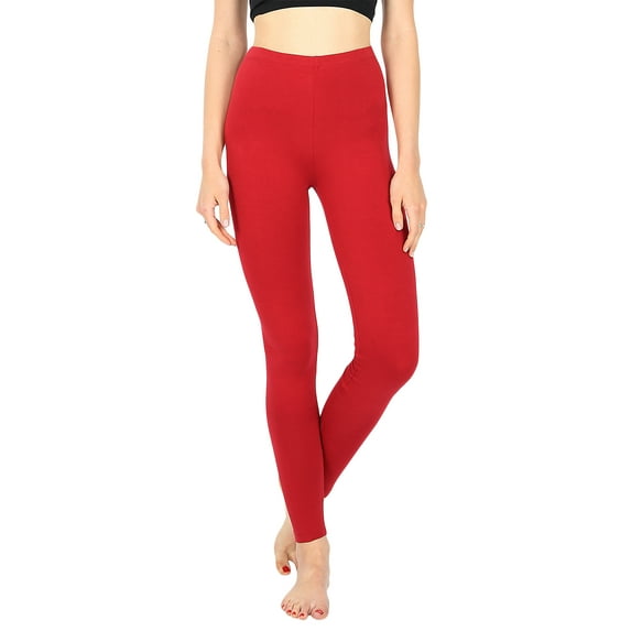 TheLovely Women's Premium Cotton High Waist Full Length Leggings