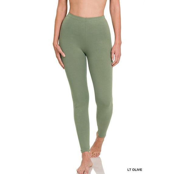 TheLovely Women's Premium Cotton High Waist Full Length Leggings