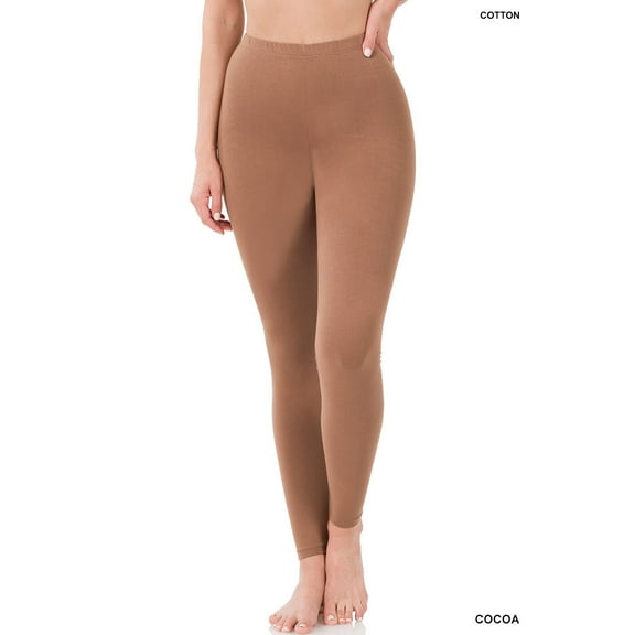 TheLovely Women's Premium Cotton High Waist Full Length Leggings