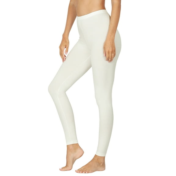 TheLovely Women's Premium Cotton High Waist Full Length Leggings