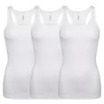 thumbnail image 1 of TheLovely Women's Ribbed Knit Racerback Cotton Active Tank Top, 1 of 1