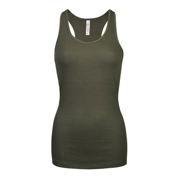 TheLovely Women's Ribbed Knit Racerback Cotton Active Tank Top